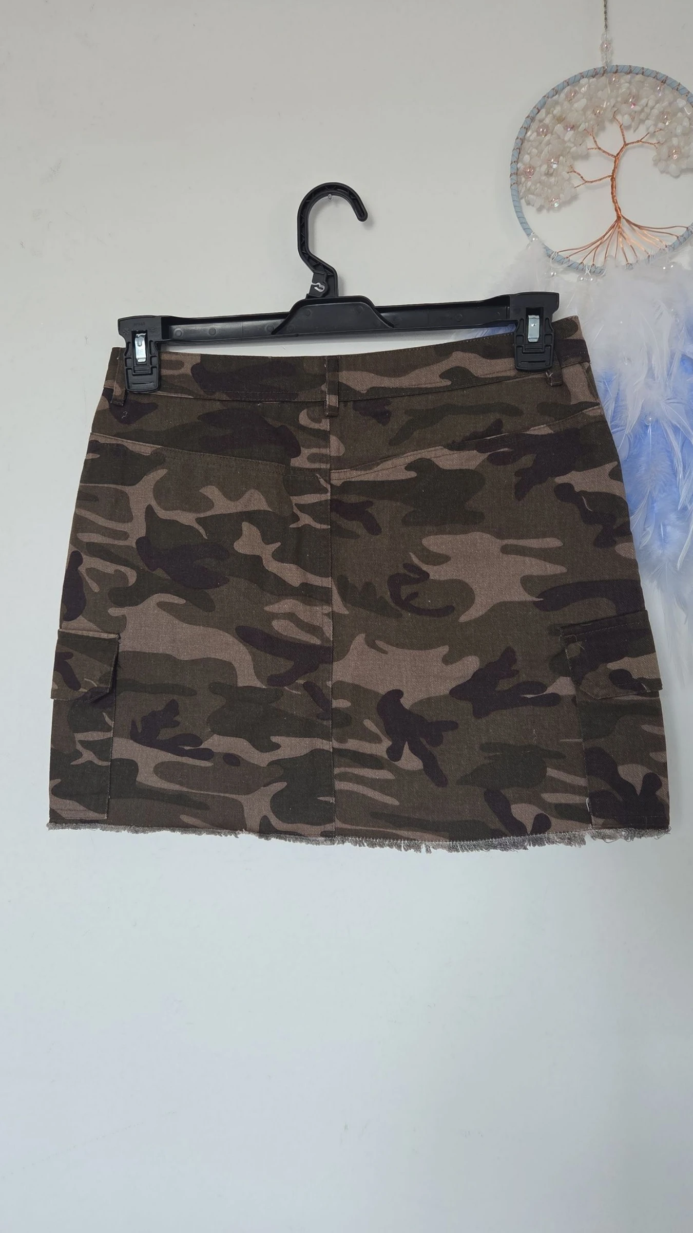 Cargo camouflage oorspronkelijke denim rok ●Maat 38 M●🌸 – photo 4